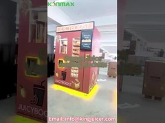 কার্ড পেমেন্ট সম্পূর্ণ স্বয়ংক্রিয় প্রাকৃতিক ফলের রস ডিসপেনসার তাজা কমলা রস ভেন্ডিং মেশিন